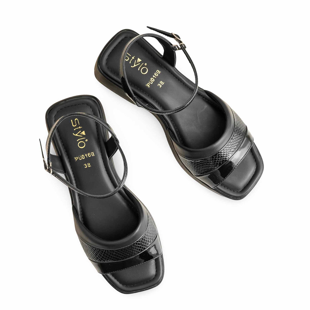 Black Formal Sandal For Women PU0169