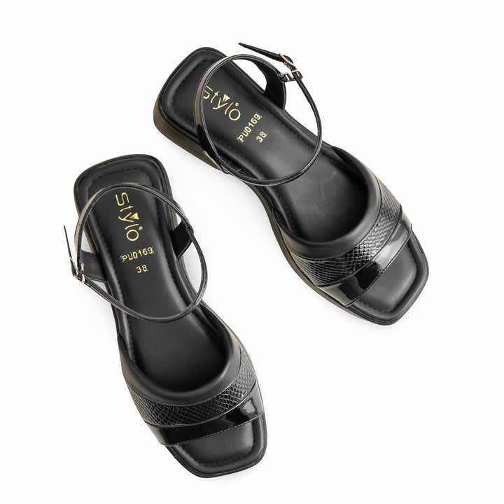 Black Formal Sandal For Women PU0169