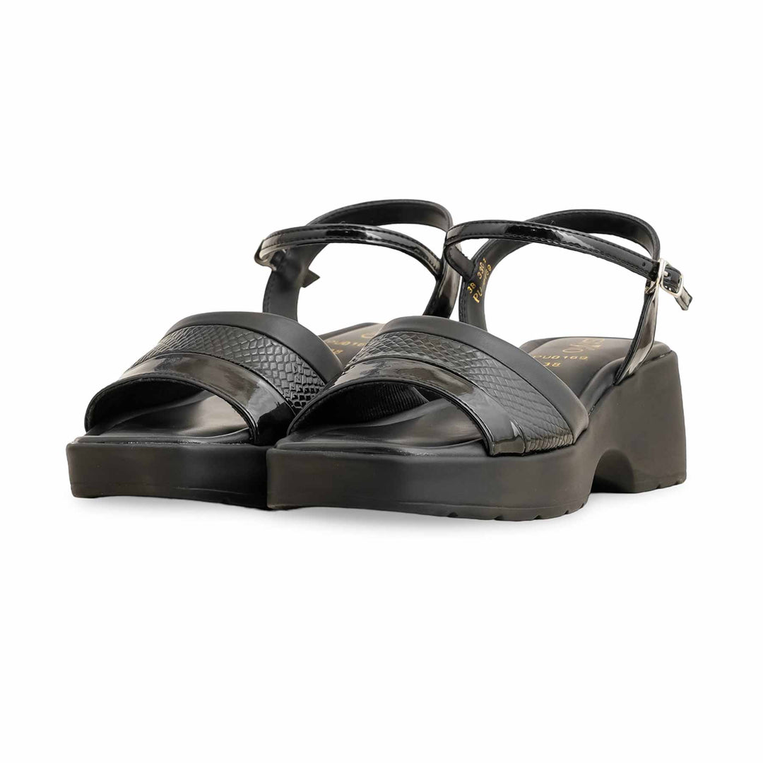 Black Formal Sandal For Women PU0169
