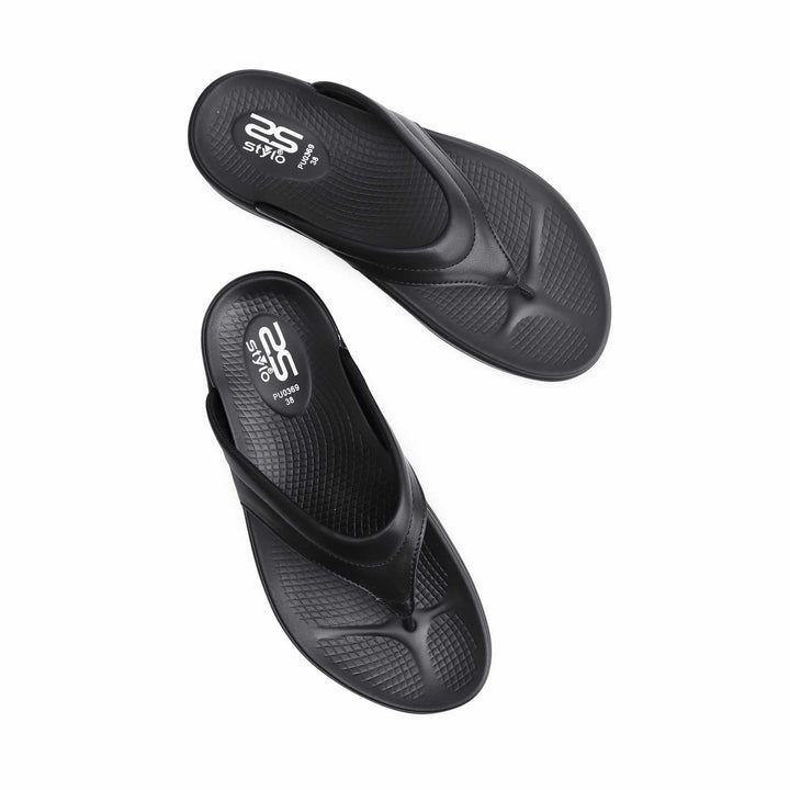 Black Formal Chappal PU0369