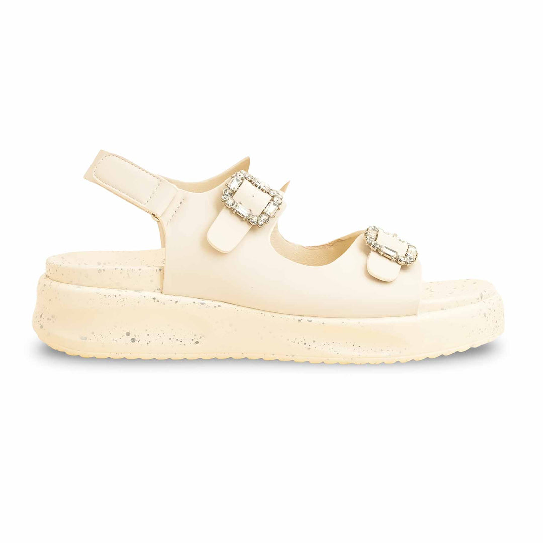 Beige Formal Sandal For Ladies PU0374