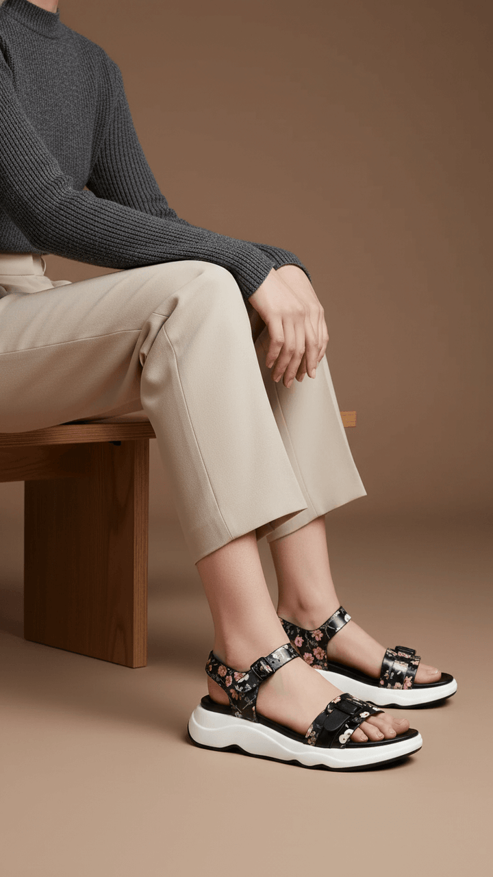 Black Formal Sandal For Ladies PU0376