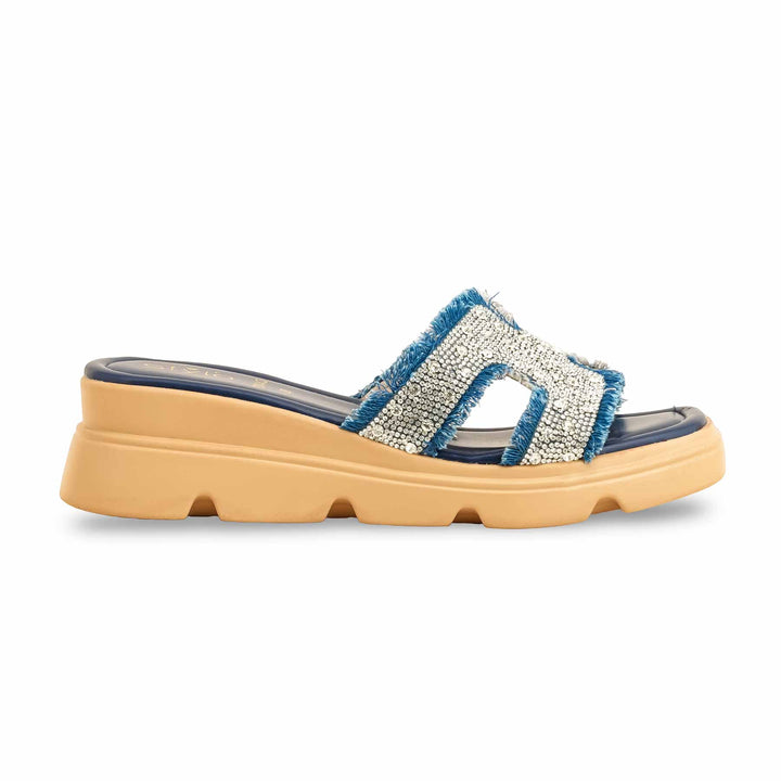 Blue Formal Slipper For Women PU0443