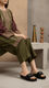 Black Formal Slipper For Ladies PU0453