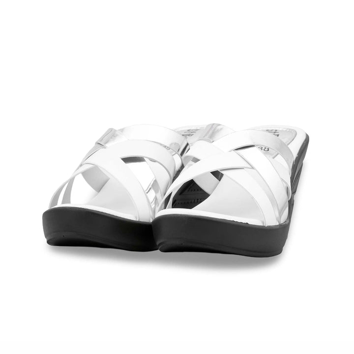 White Formal Slipper PU0491