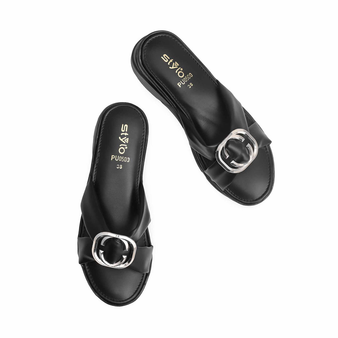 Black Formal Slipper PU0500