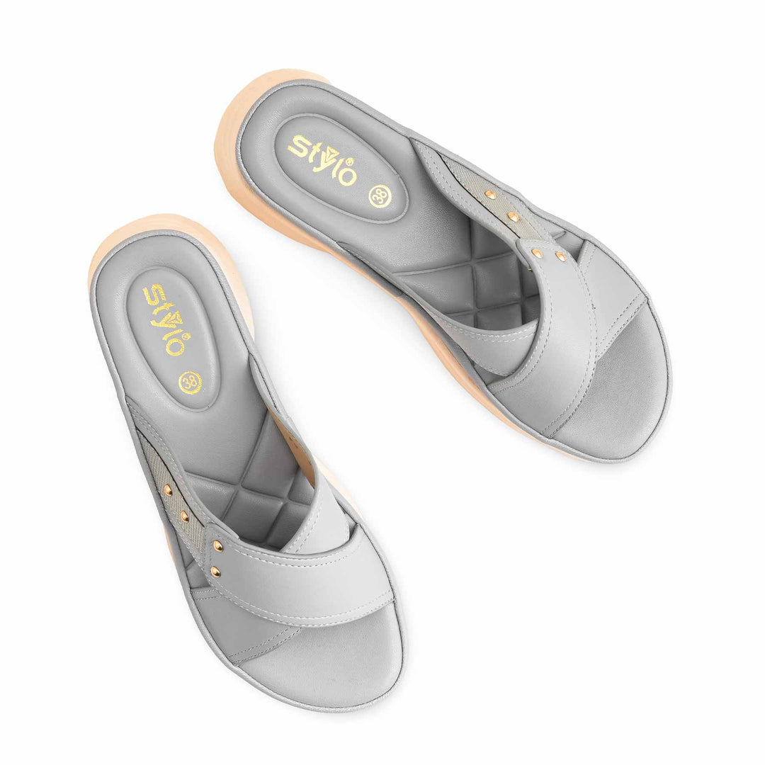 Grey Formal Slipper PU0509