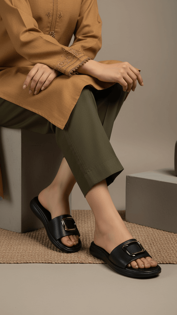Black Formal Slipper PU0517