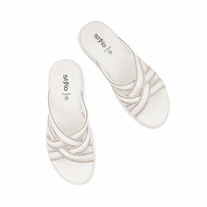 White Formal Slipper PU0520