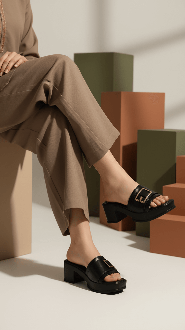 Black Formal Slipper PU0526