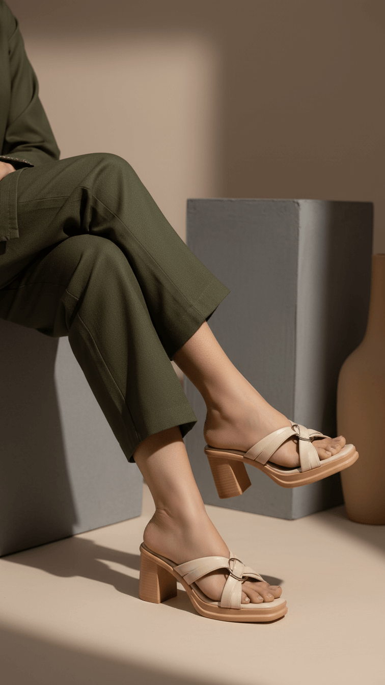 Beige Formal Slipper PU0529