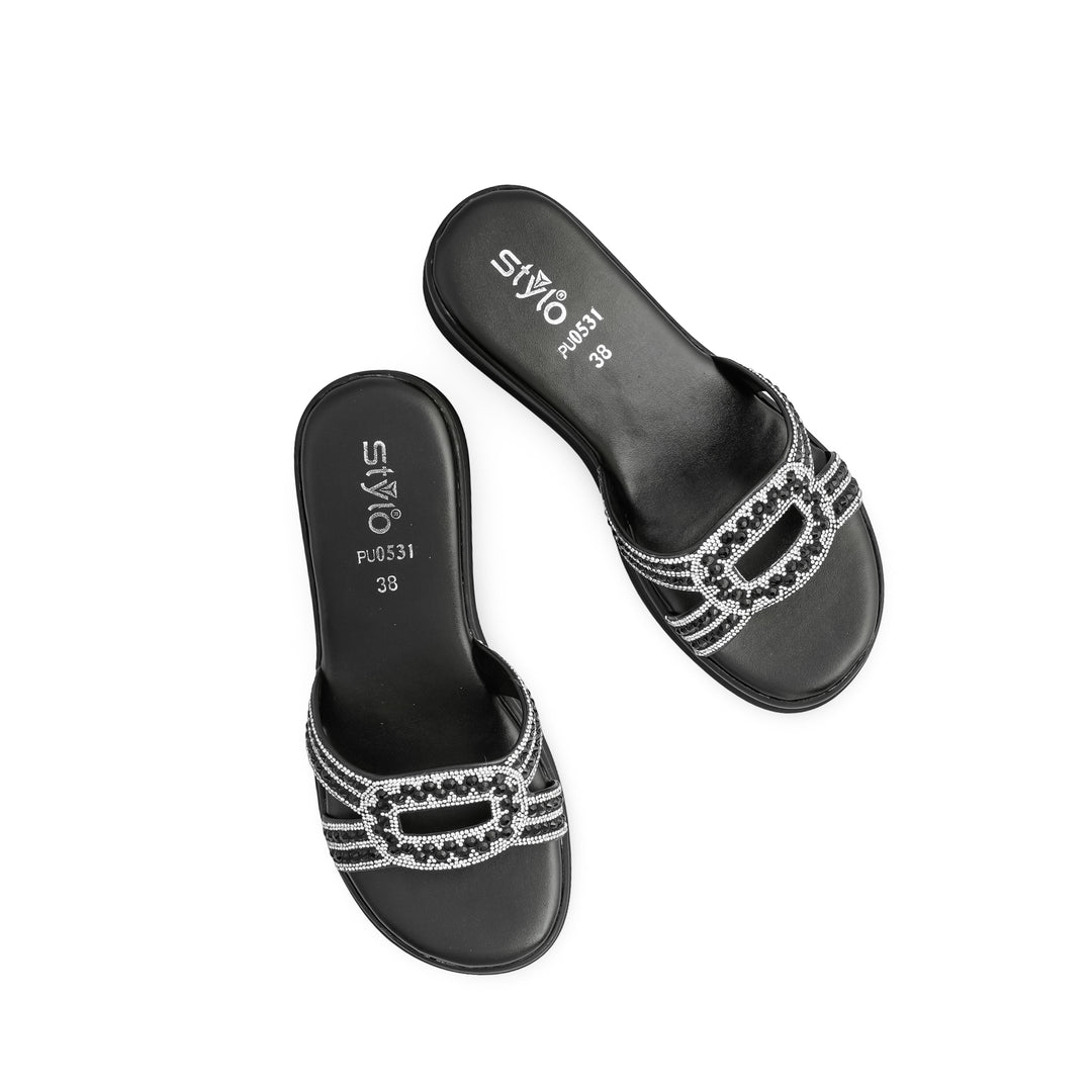Black Formal Slipper PU0531