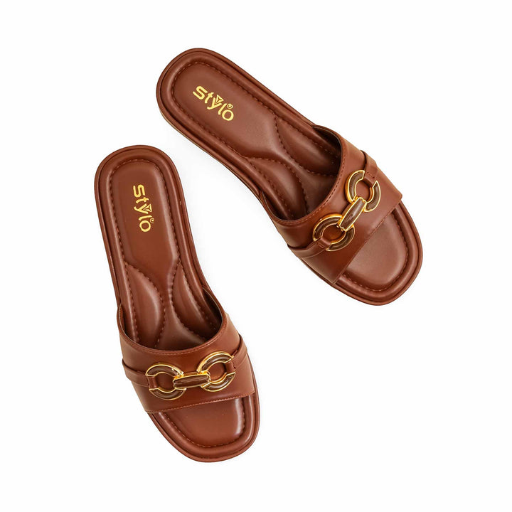 Brown Formal Slipper PU0536
