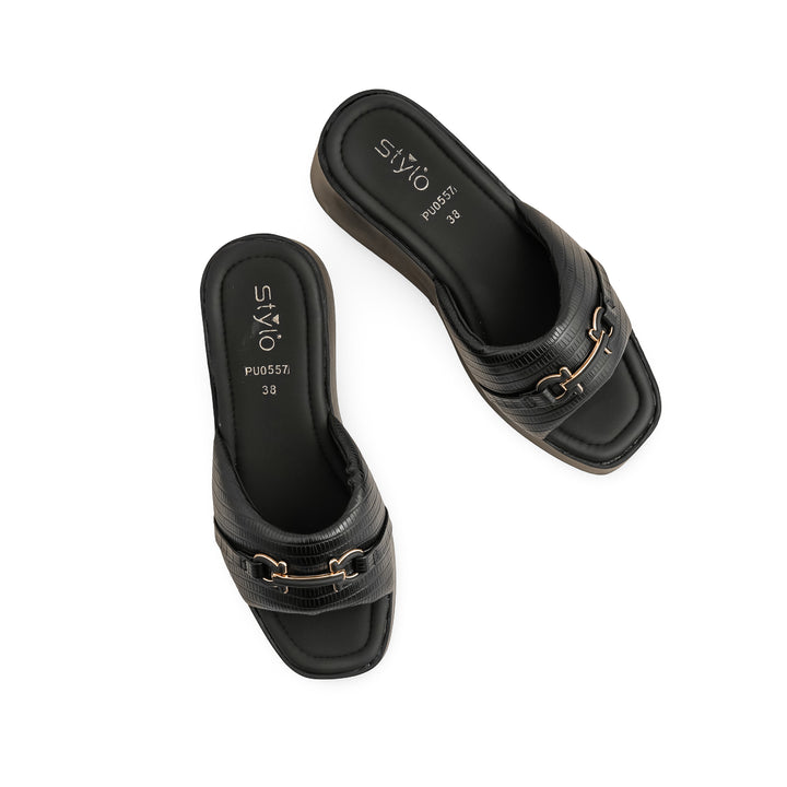 Black Formal Slipper PU0557