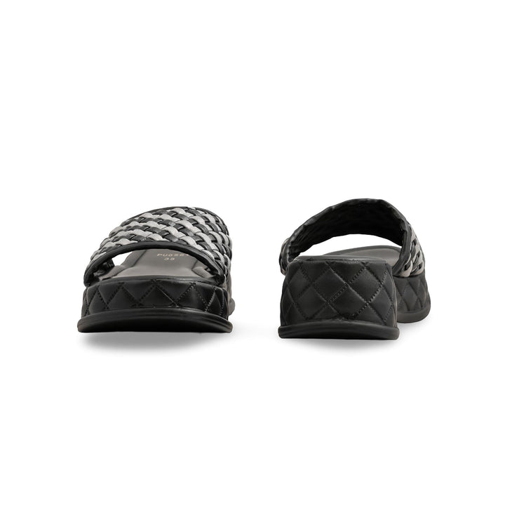 Black Formal Slipper For Ladies PU0561