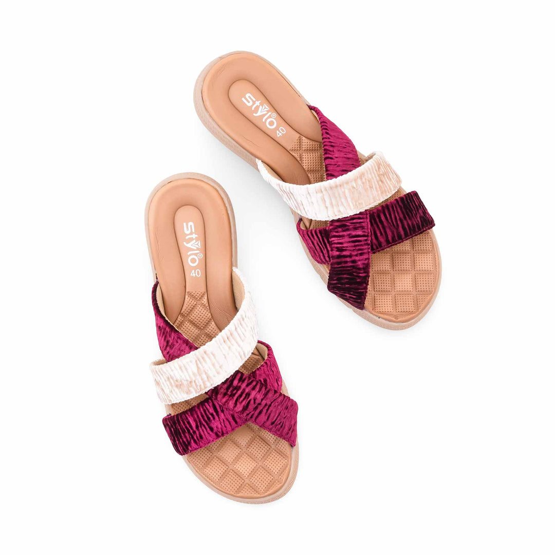 Maroon Formal Slipper For Ladies PU0567