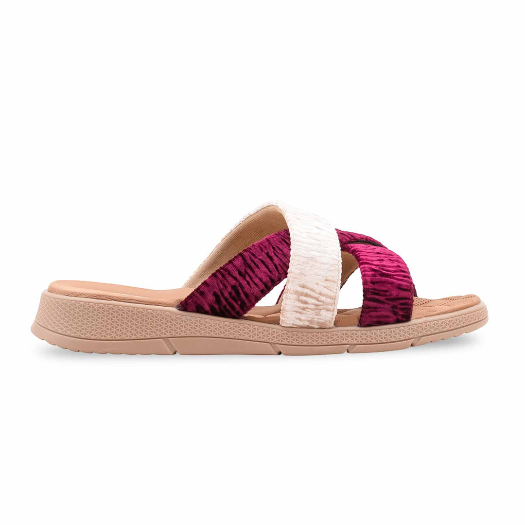 Maroon Formal Slipper For Ladies PU0567