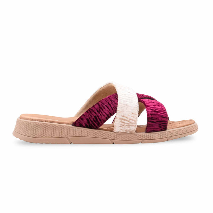 Maroon Formal Slipper For Ladies PU0567