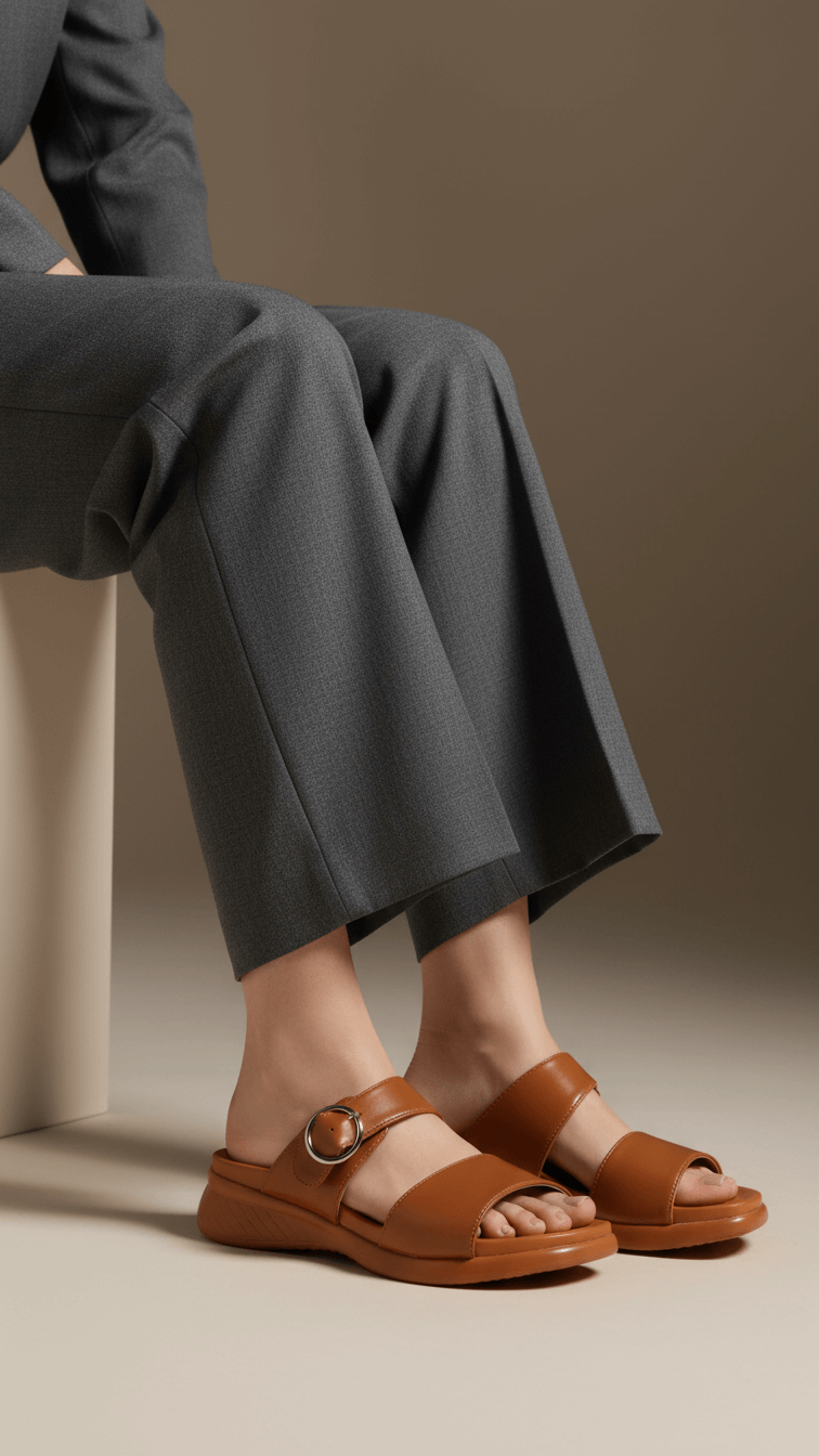 Tan Formal Slipper PU0579