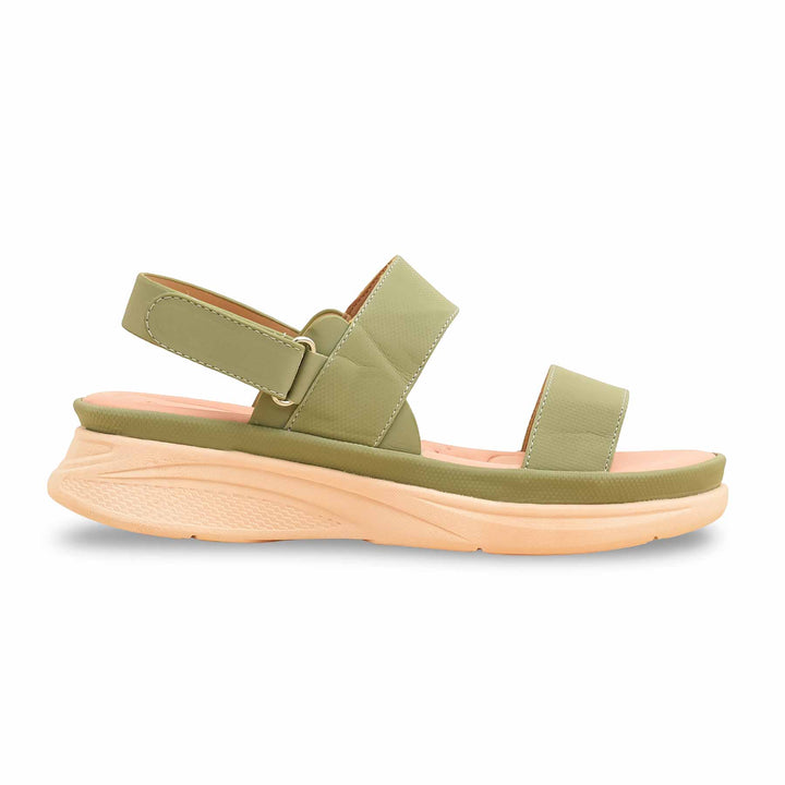 Olive Formal Sandal For Women PU0593