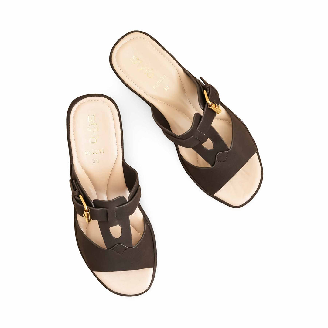 Coffee Formal Slipper PU0611