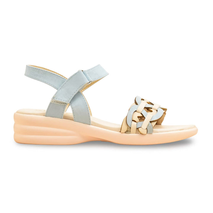 Sky Blue Formal Sandal For Ladies PU0612
