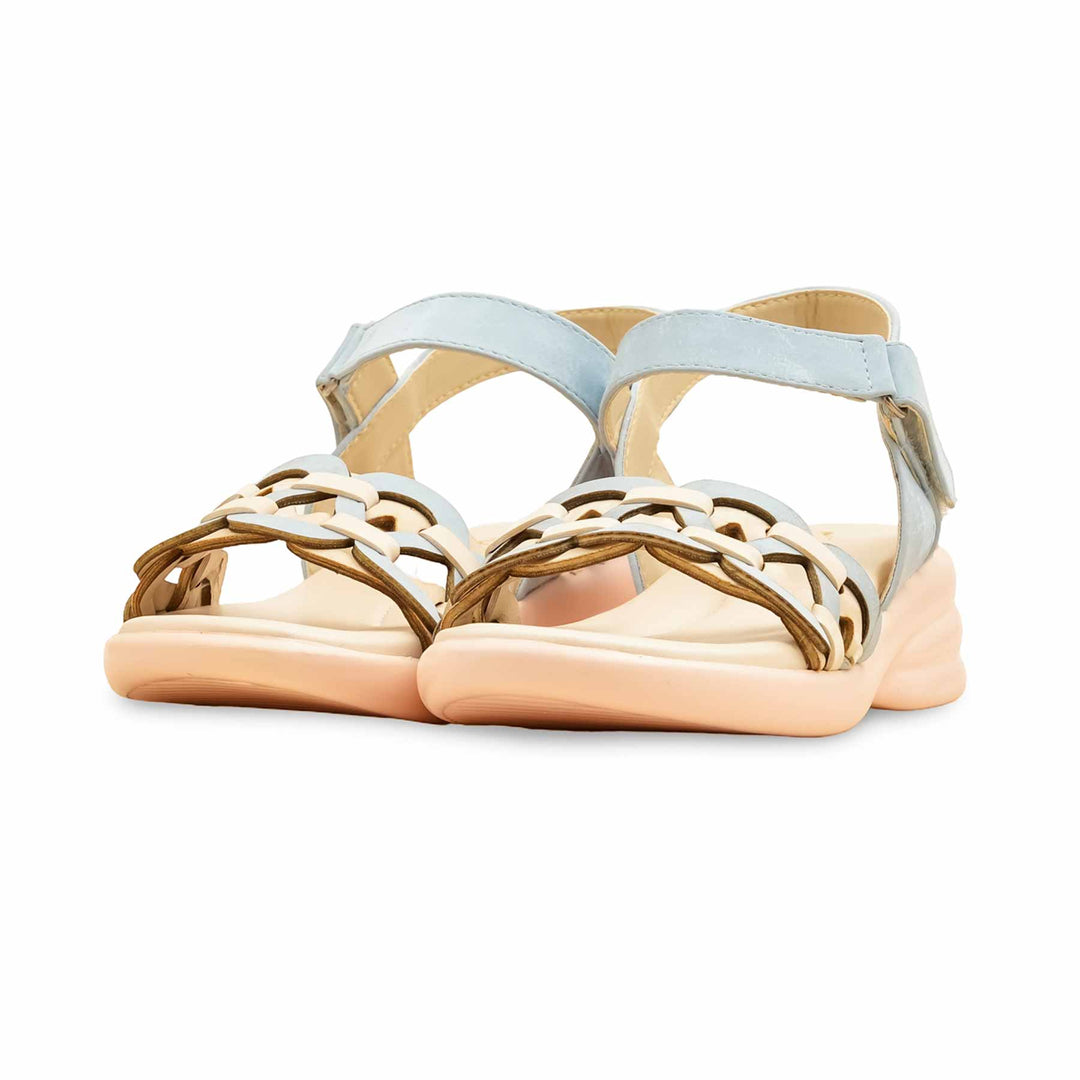 Sky Blue Formal Sandal For Ladies PU0612