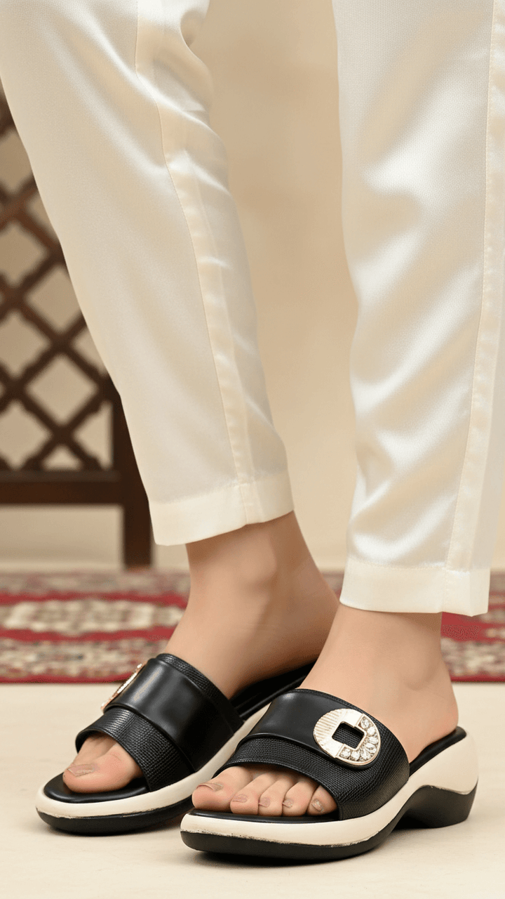 Black Formal Women Slipper PU0615