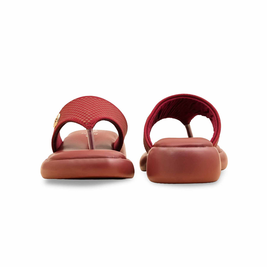 Maroon Formal Chappal For Ladies PU0616
