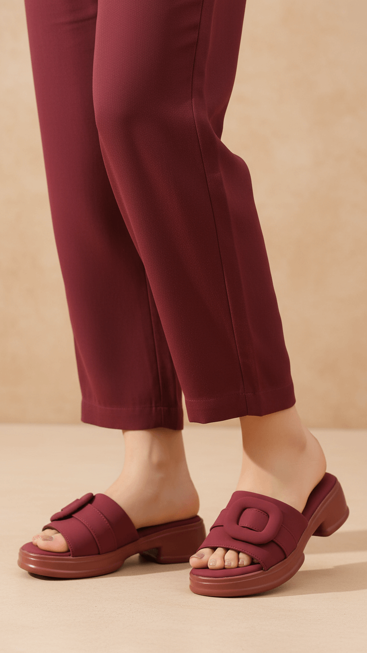 Maroon Formal Slipper PU0617