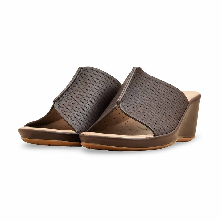 Coffee Formal Slipper For Women PU0621