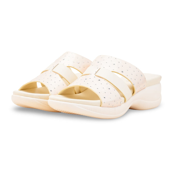 Cream Formal Women Slipper PU0627