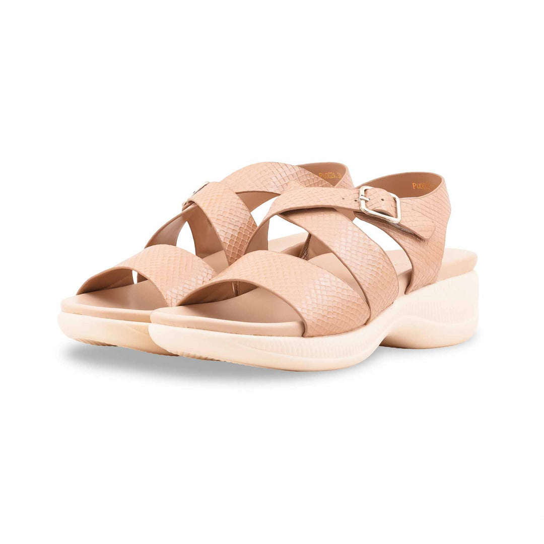 Beige Formal Sandal For Ladies PU0629