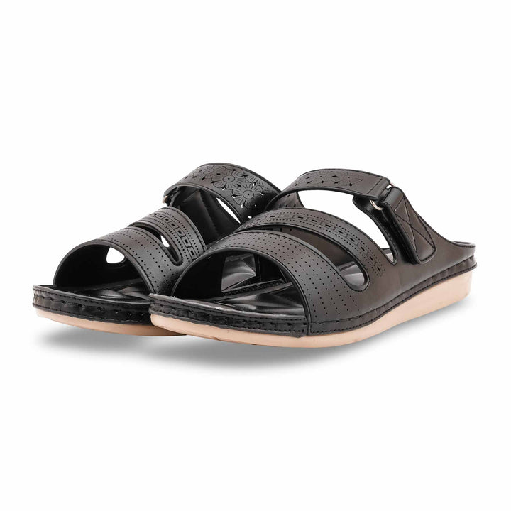Black Formal Slipper For Women PU0652