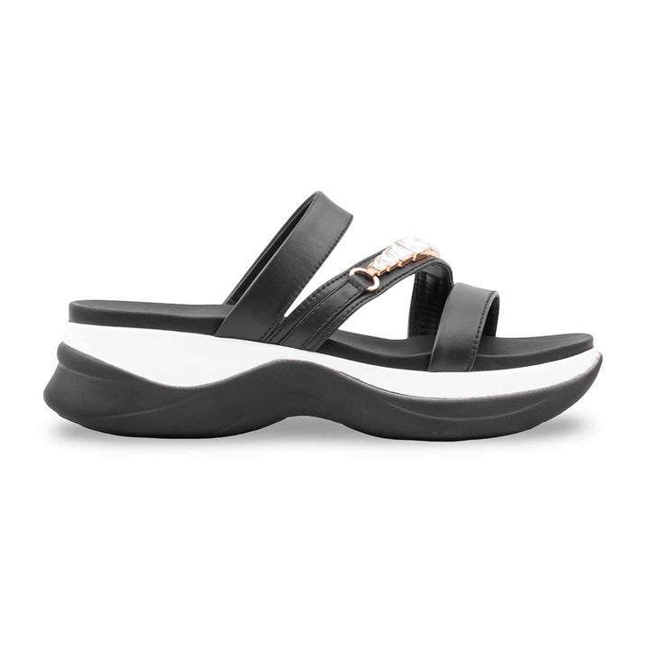 Black Formal Sandal For Ladies PU0655