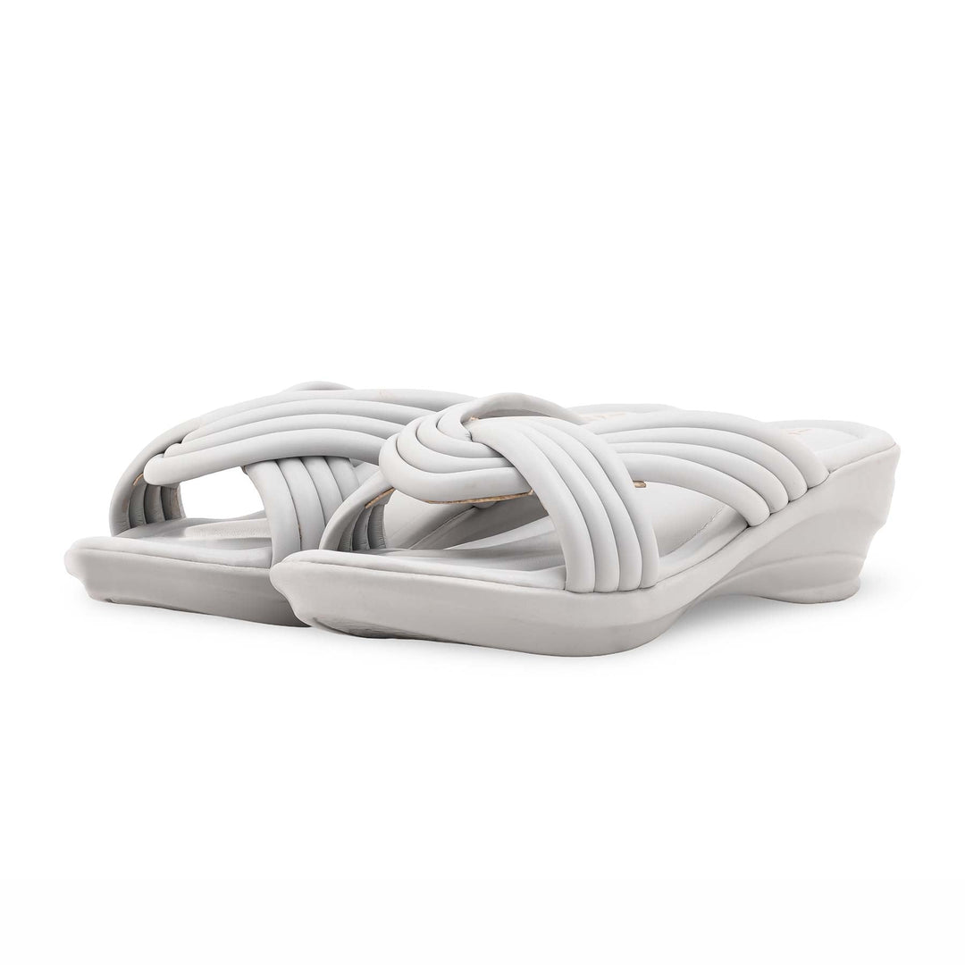 Grey Formal Slipper For Women PU0659