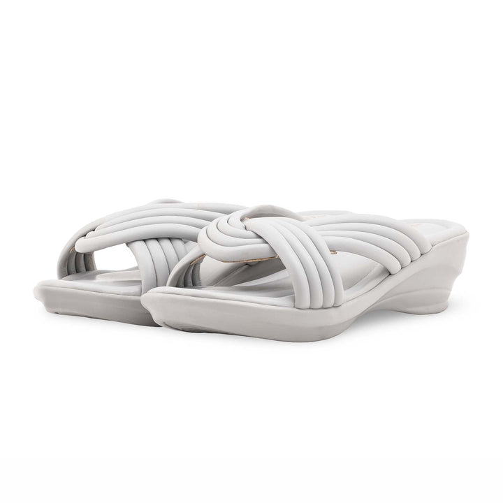 Grey Formal Slipper For Women PU0659