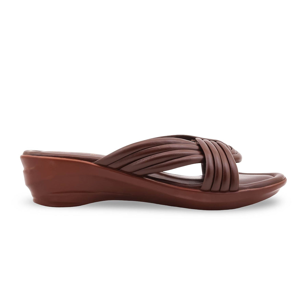 Coffee Formal Slipper For Women PU0659
