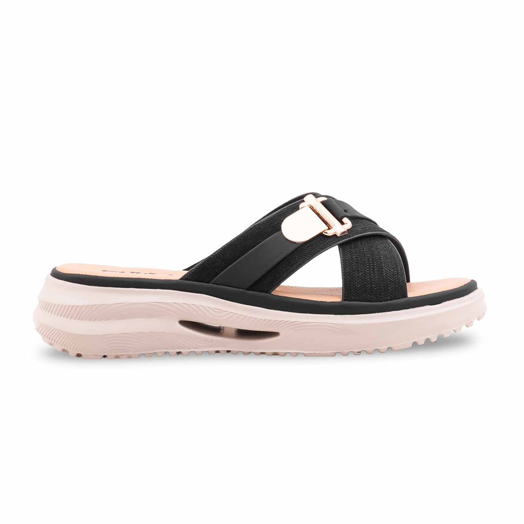 Black Formal Slipper For Ladies PU0661