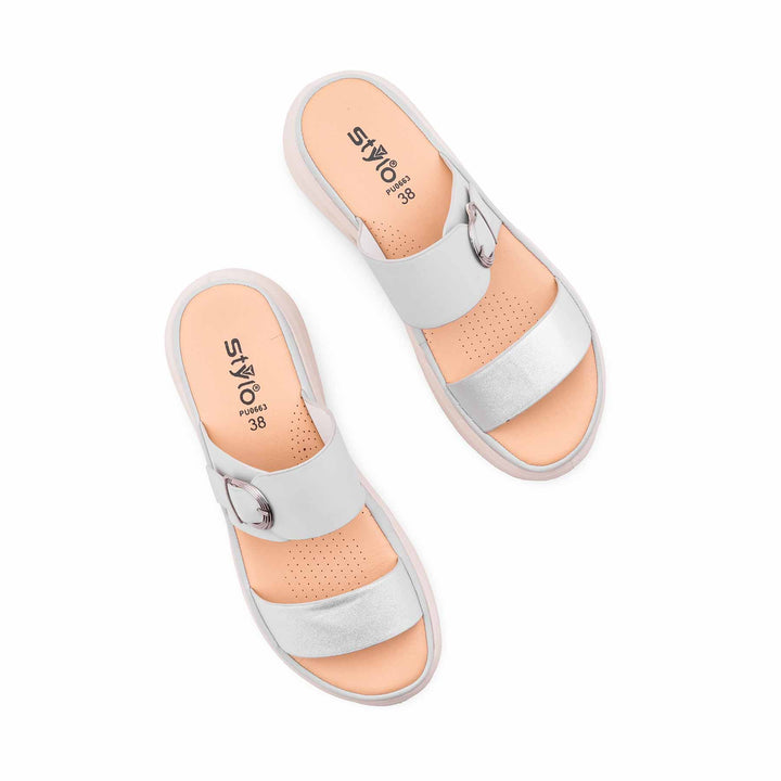Grey Formal Slipper For Ladies PU0663