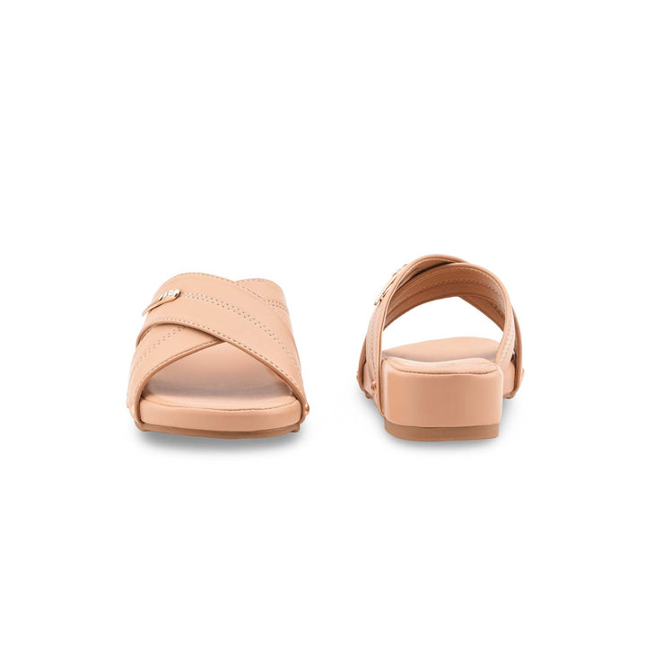 Beige Formal Slipper For Ladies PU0665