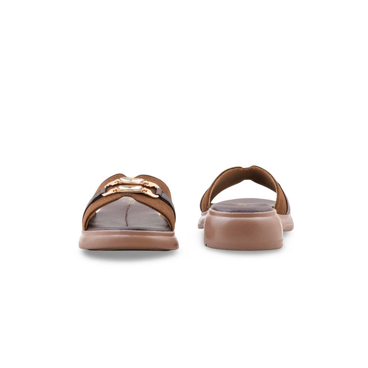 Brown Formal Slipper For Women PU0668