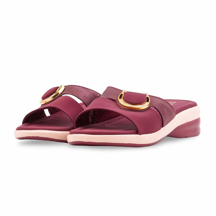 Maroon Formal Slipper For Ladies PU0677