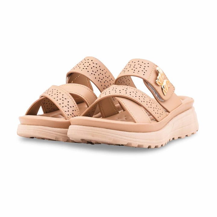 Beige Formal Slipper For Women PU0681