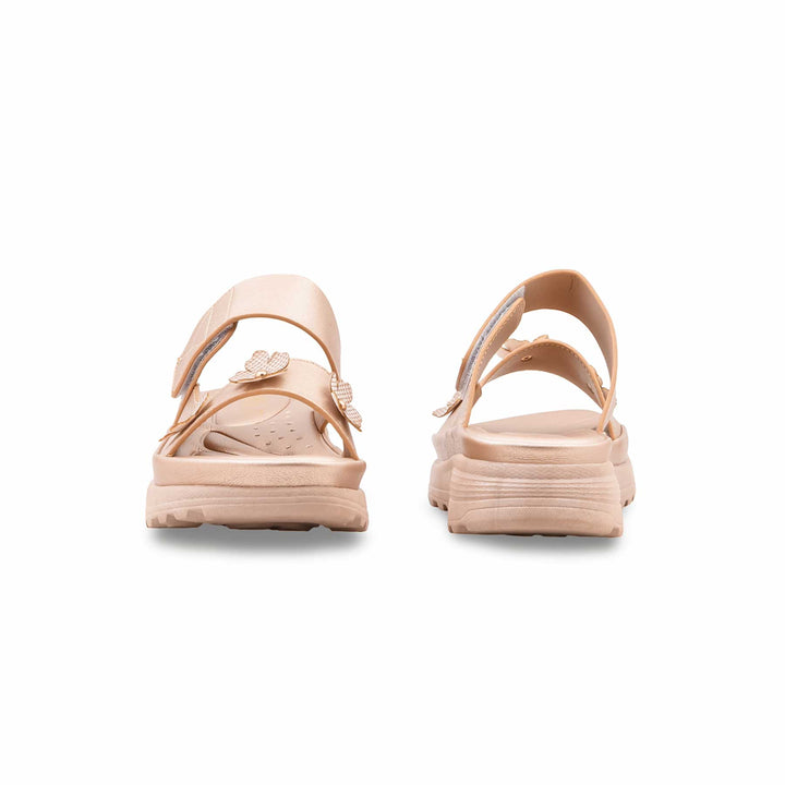 Golden Formal Slipper For Ladies PU0684
