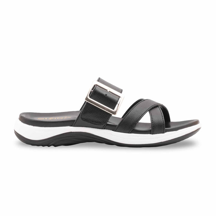 Black Formal Slipper For Women PU0686