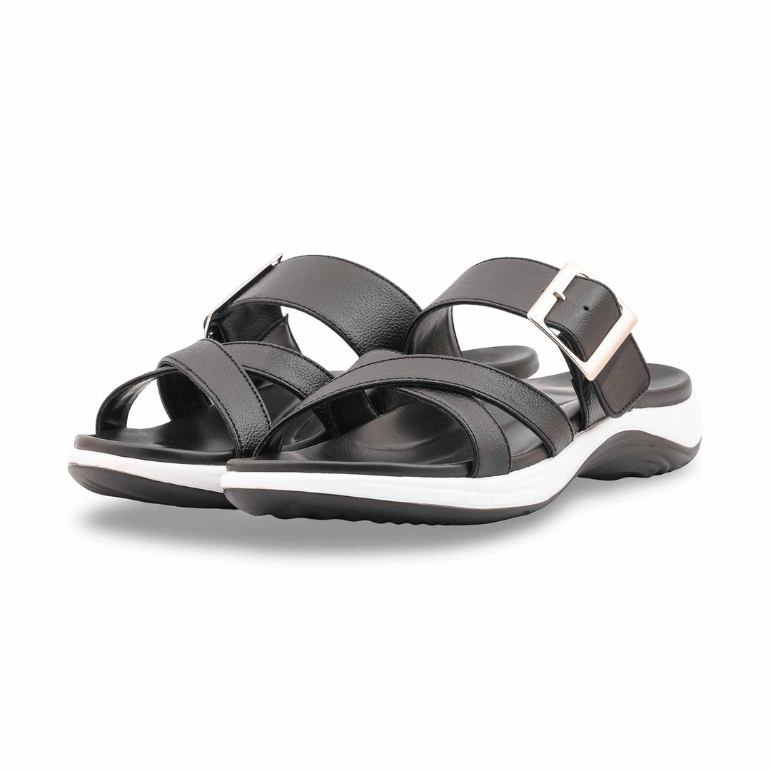 Black Formal Slipper For Women PU0686