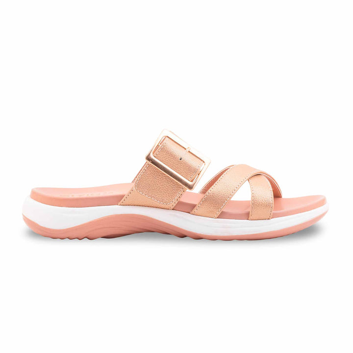 Golden Formal Slipper For Ladies PU0686