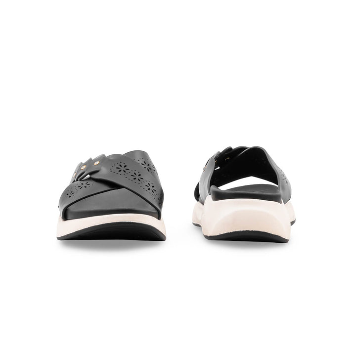 Black Formal Slipper For Ladies PU0692
