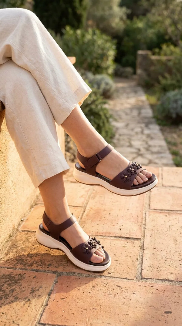Brown Formal Sandal For Ladies PU0693